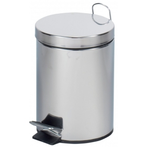 Kosz stalowy INOX z przyciskiem pedałowym art. 550